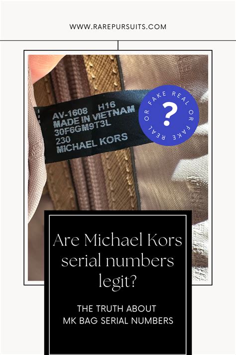 how to know if your michael kors bag is real|Michael Kors serial number checker.